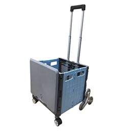 Proplaz Folding Box Truck Blue/Grey - Stairclimber Wheels 35kg