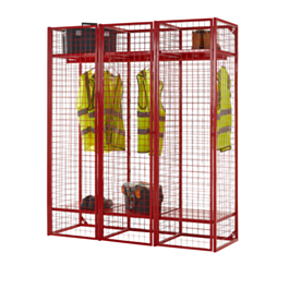 Wire Mesh Storage Compartments - Single Sided Unit