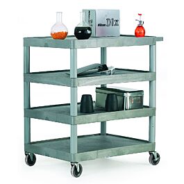 Grey Shelf Trolley - 4 Shelves